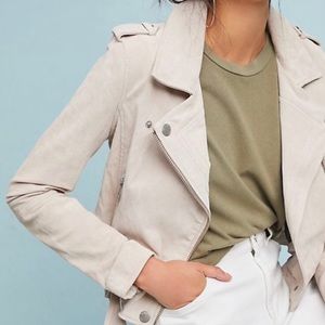 Anthropologie valentine leather moto jacket